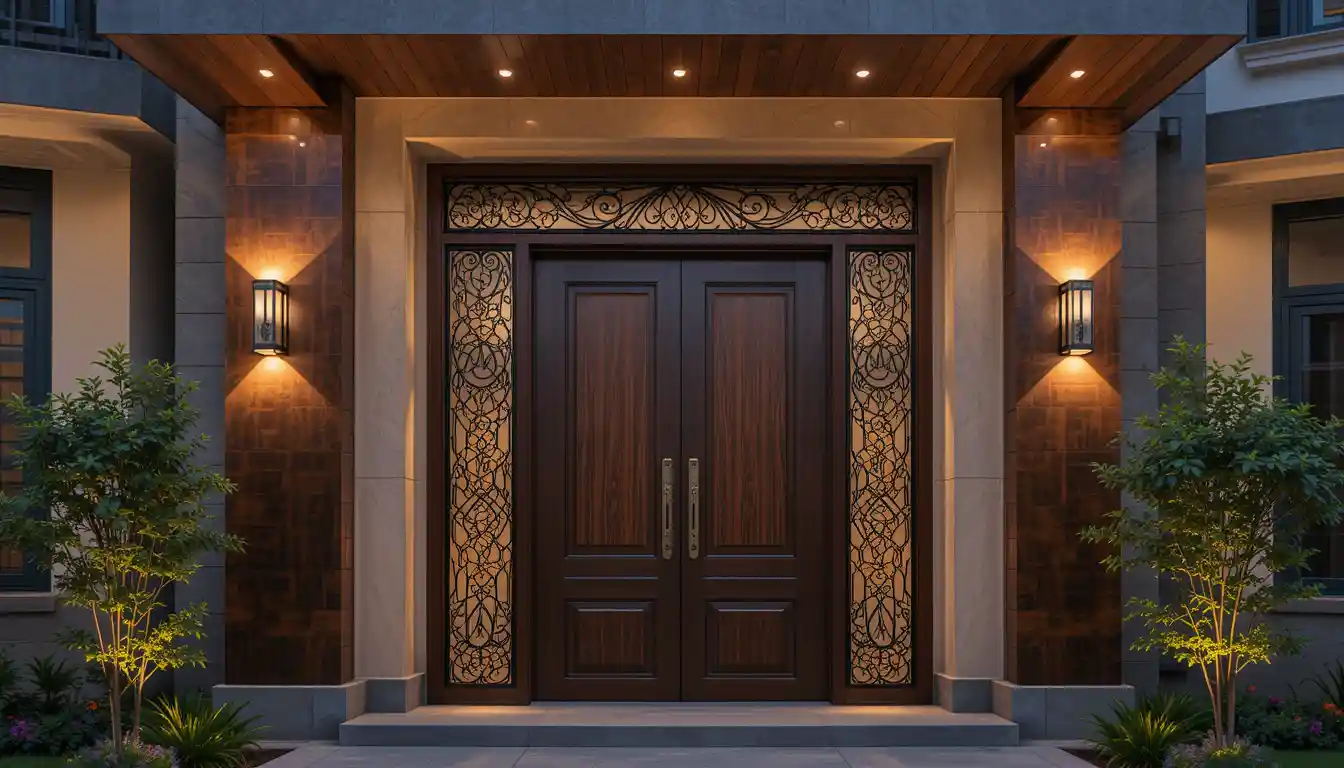 a front door of a building